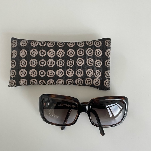 10 CORSO COMO Milan Italy Tortoiseshell Oversize-frame Sunglasses